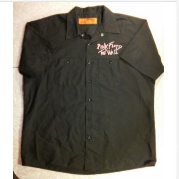 Pink Floyd The Wall Black Button Up Uniform Shirt - Picture 9 of 9